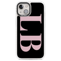 Lettres personnalisées roses et noires vertes