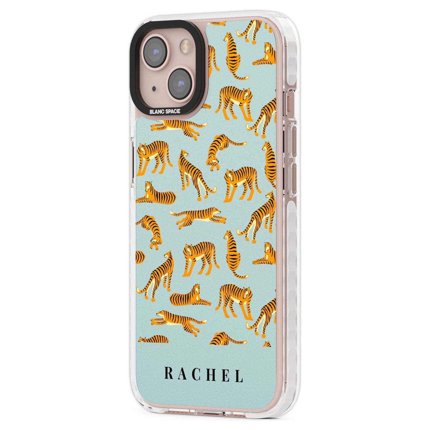 Personalised Turquoise Tiger Pattern