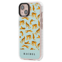 Personalised Turquoise Tiger Pattern