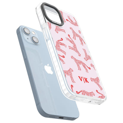 Guépard rouge et rose personnalisé