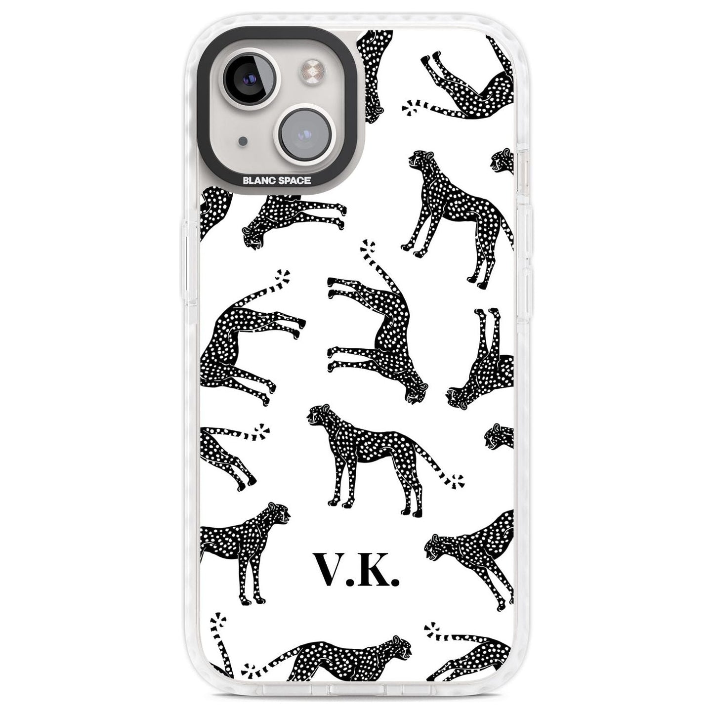 Personalised Black & White Cheetah Pattern