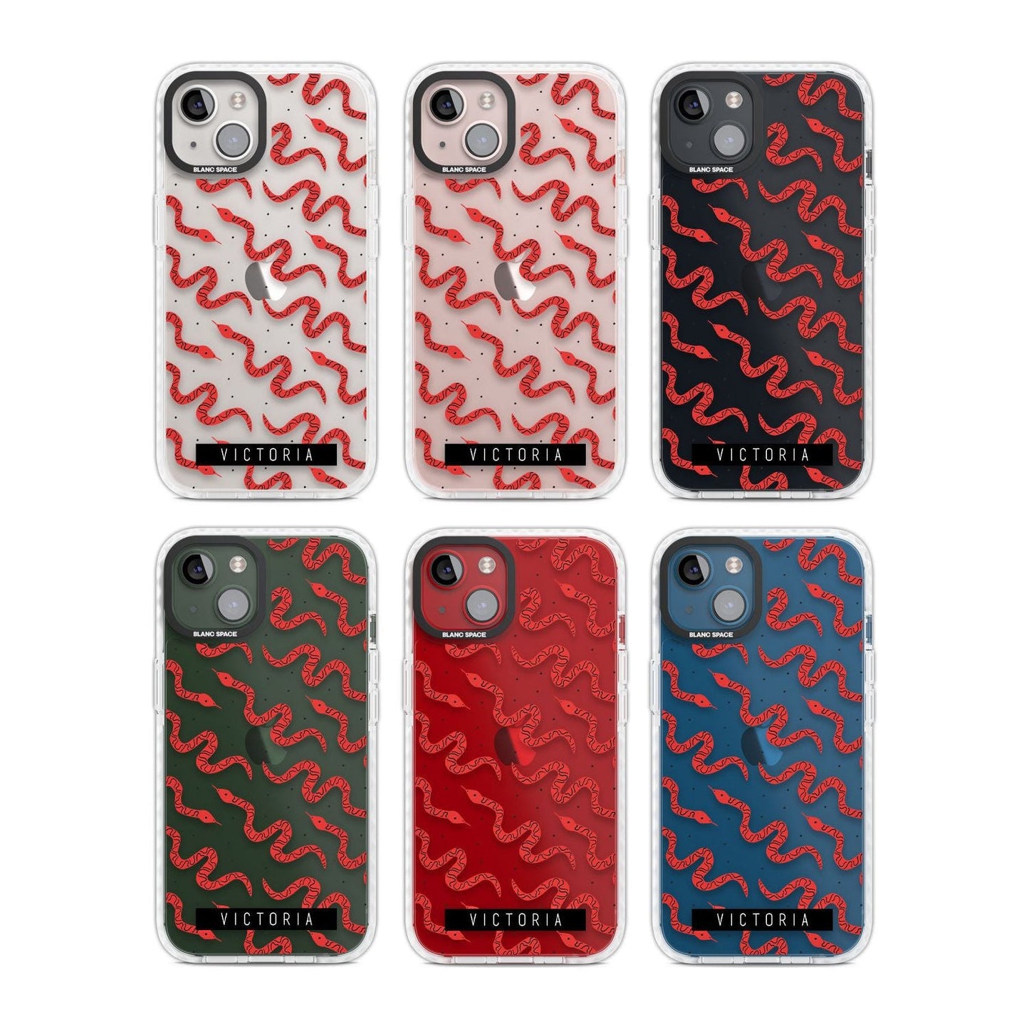 Personalised Red Snake Pattern