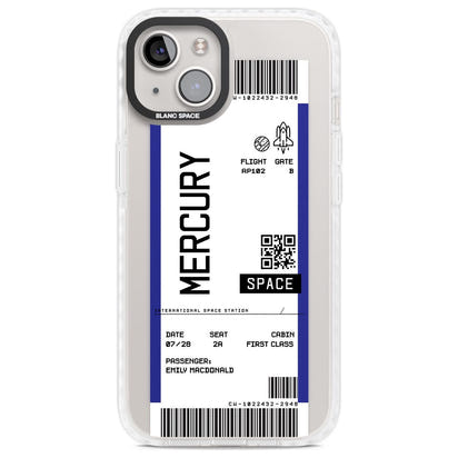 Personalised Mercury Travel Ticket