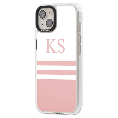 Personalised Pink Stripes & Initials