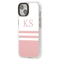 Personalised Pink Stripes & Initials