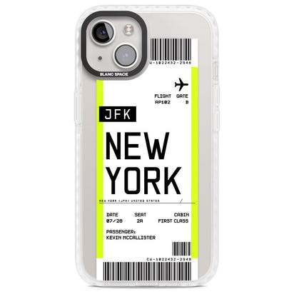 Personalised New York Boarding Pass