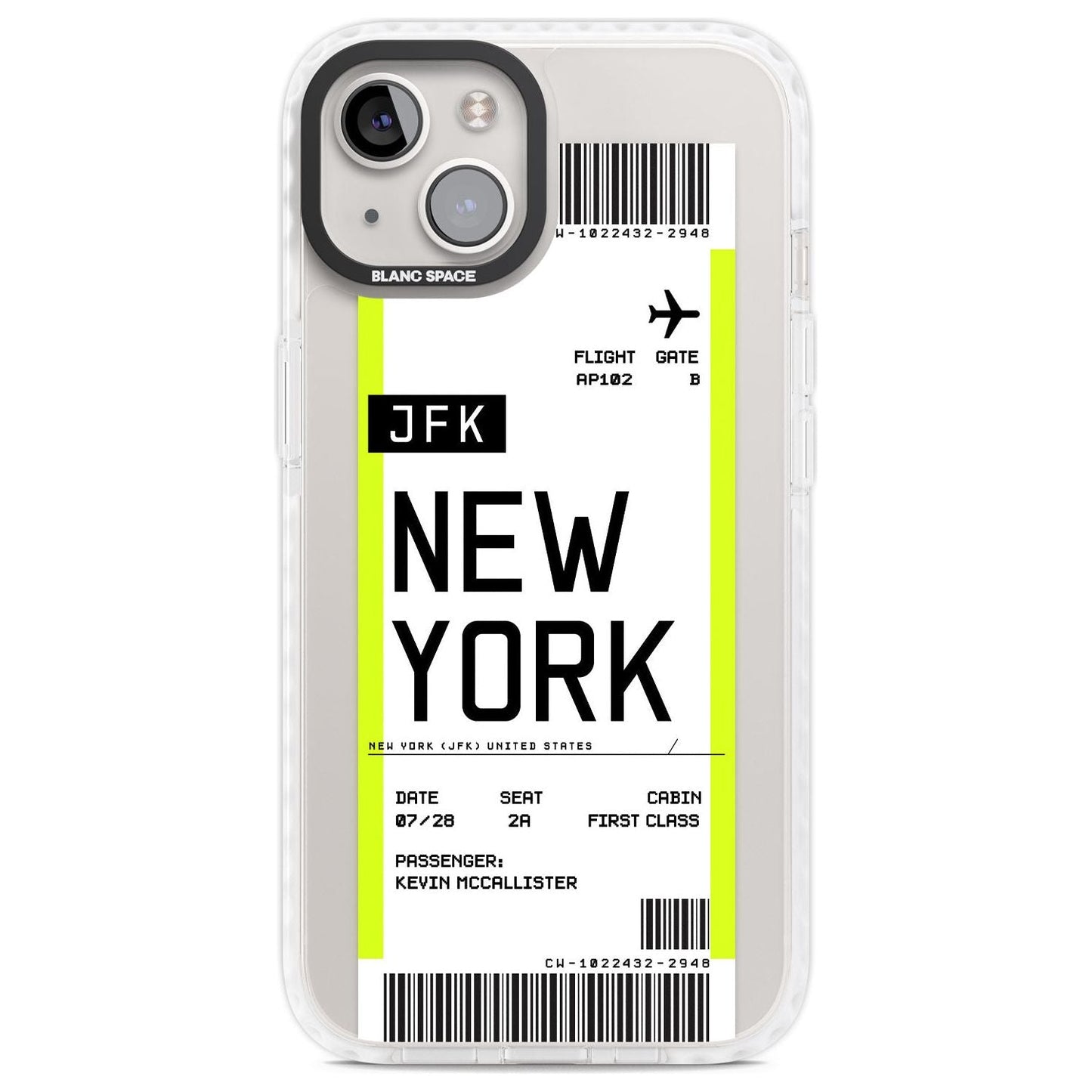 Personalised New York Boarding Pass