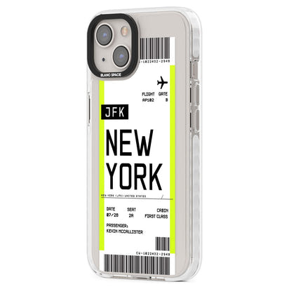Personalised New York Boarding Pass