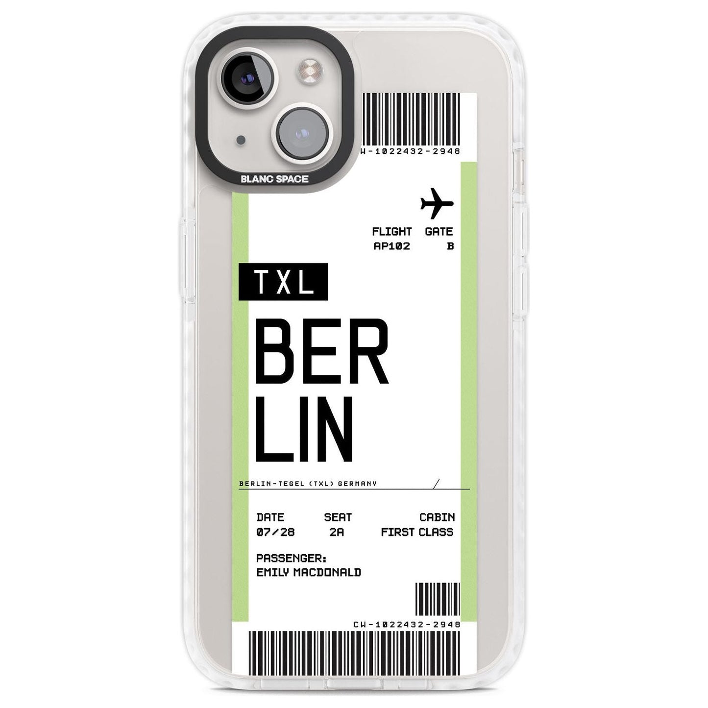 Personalised Berlin Boarding Pass
