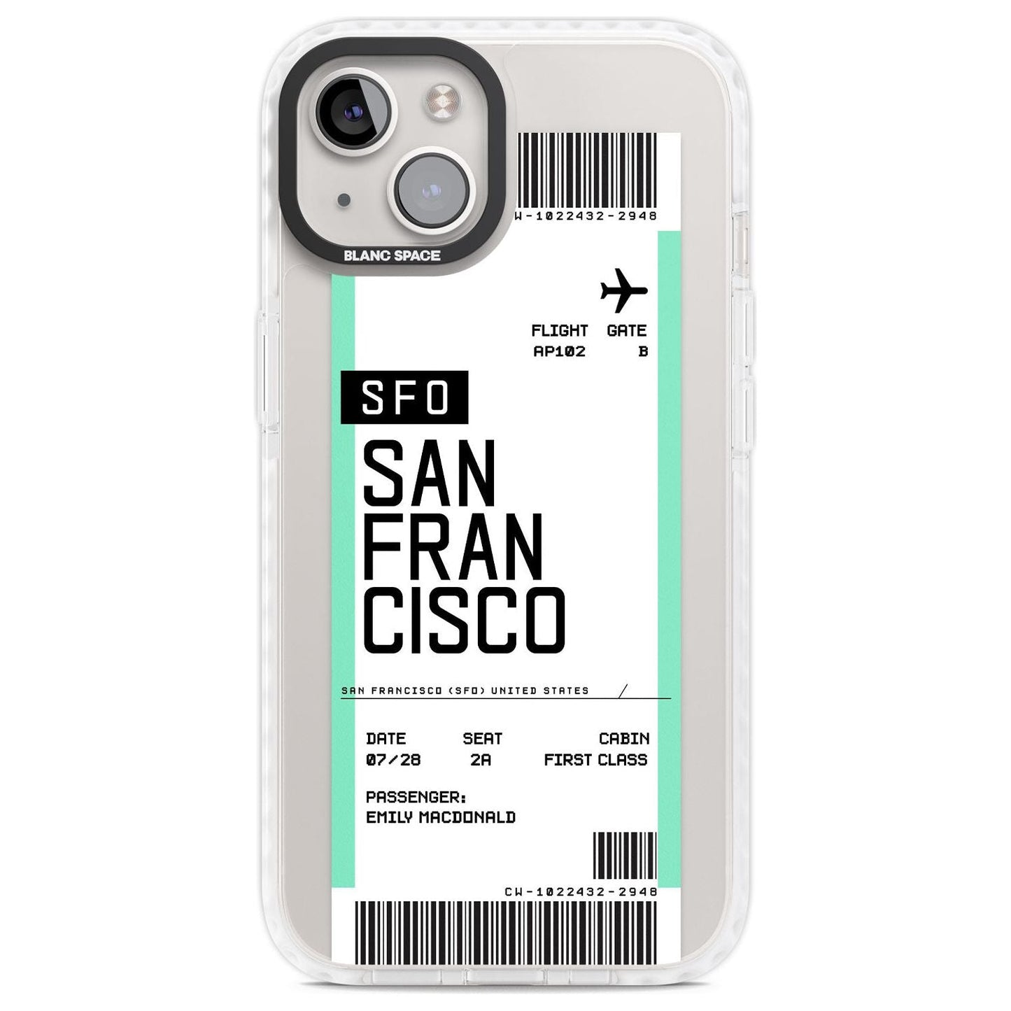 Personalised San Francisco Boarding Pass