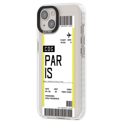 Personalised Paris Boarding Pass
