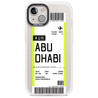 Personalised Abu Dhabi Boarding Pass