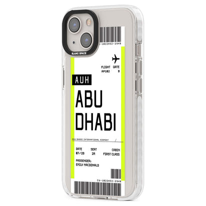 Personalised Abu Dhabi Boarding Pass