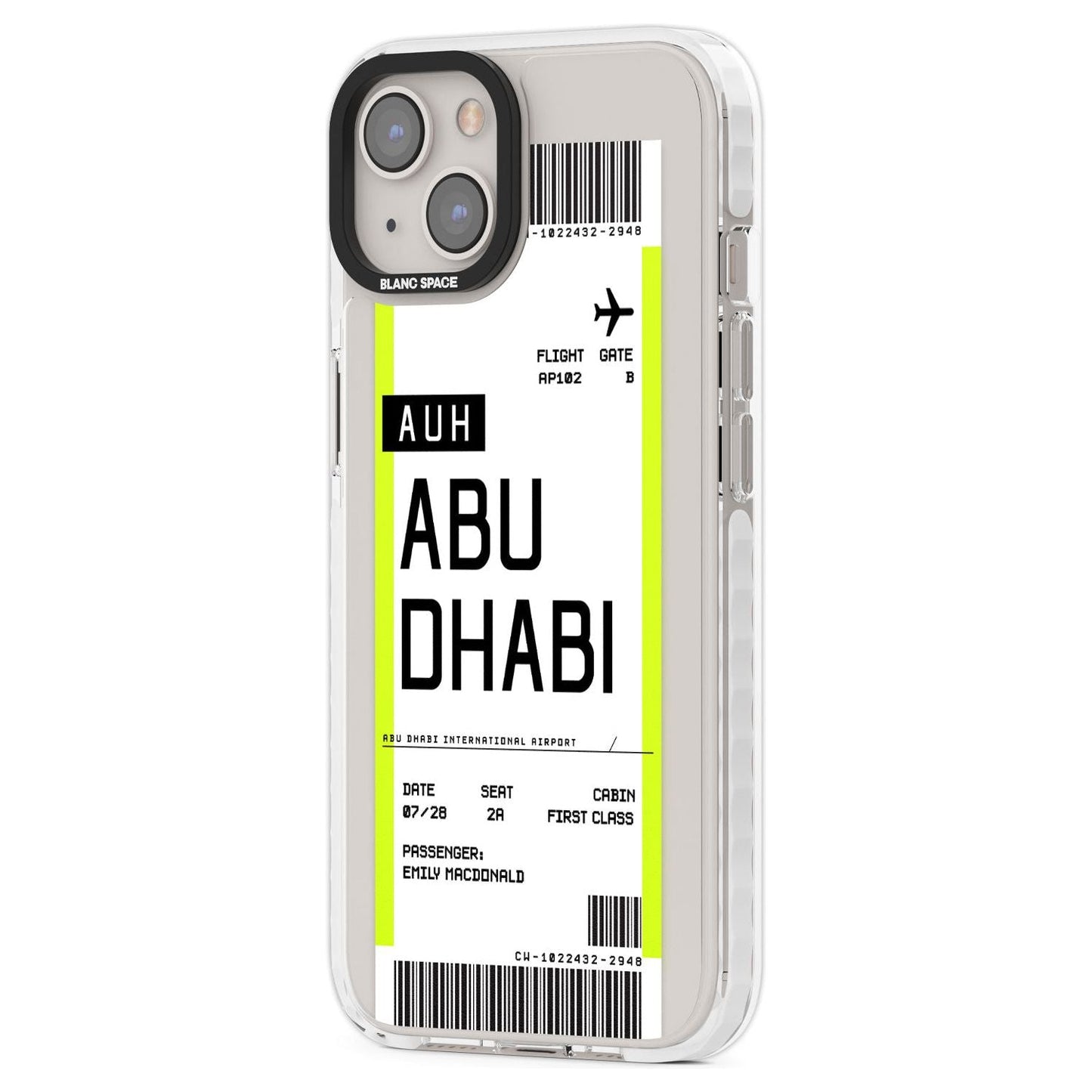Personalised Abu Dhabi Boarding Pass