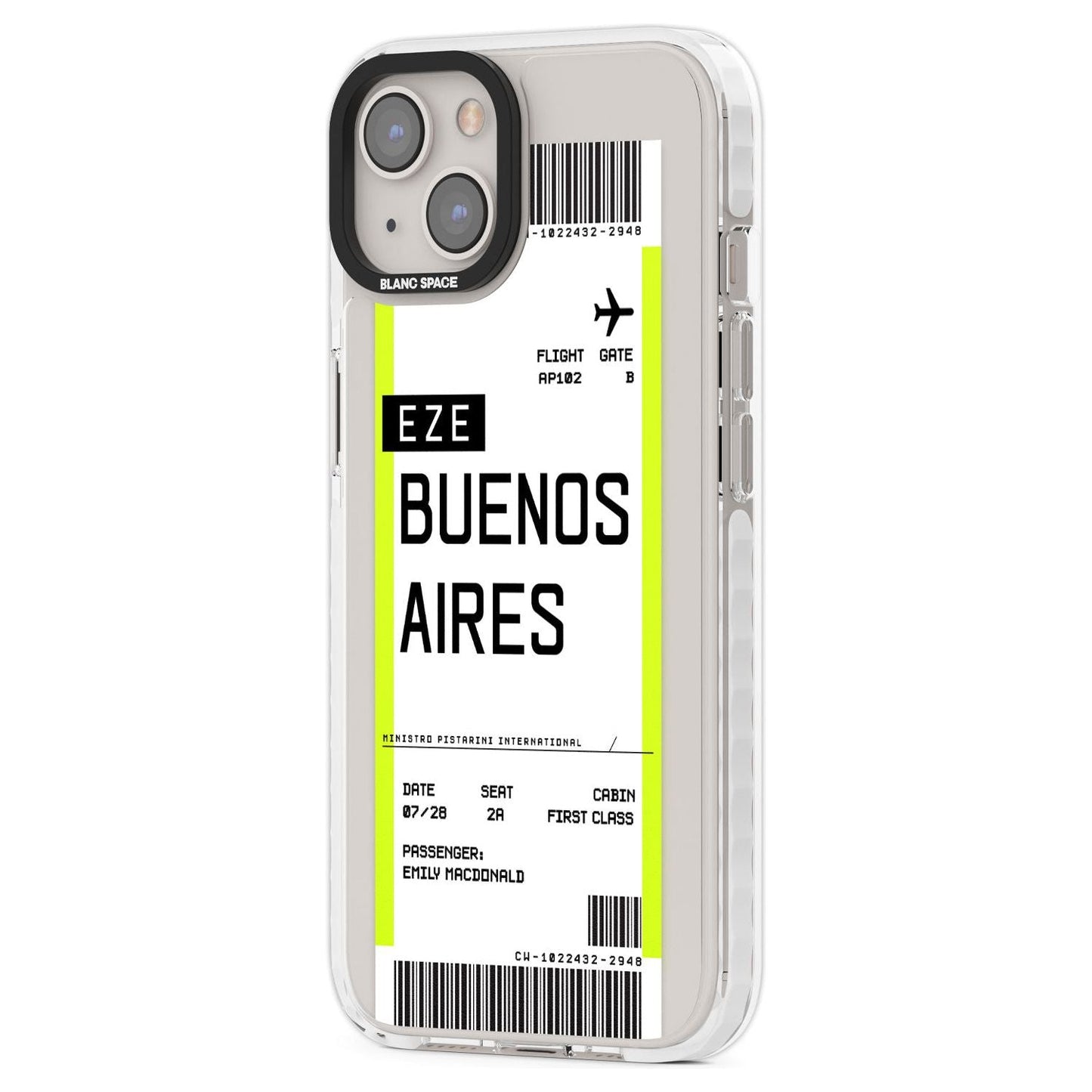 Personalised Buenos Aires Boarding Pass