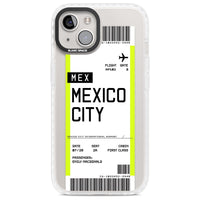 Carte d'embarquement personnalisée pour Mexico