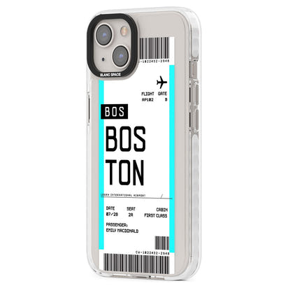 Personalised Boston Boarding Pass