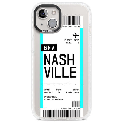 Carte d'embarquement personnalisée pour Nashville