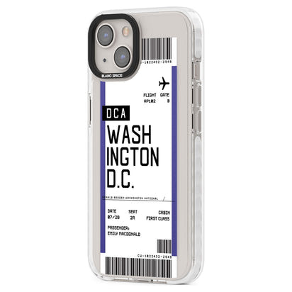 Personalised Washington D.C. Boarding Pass