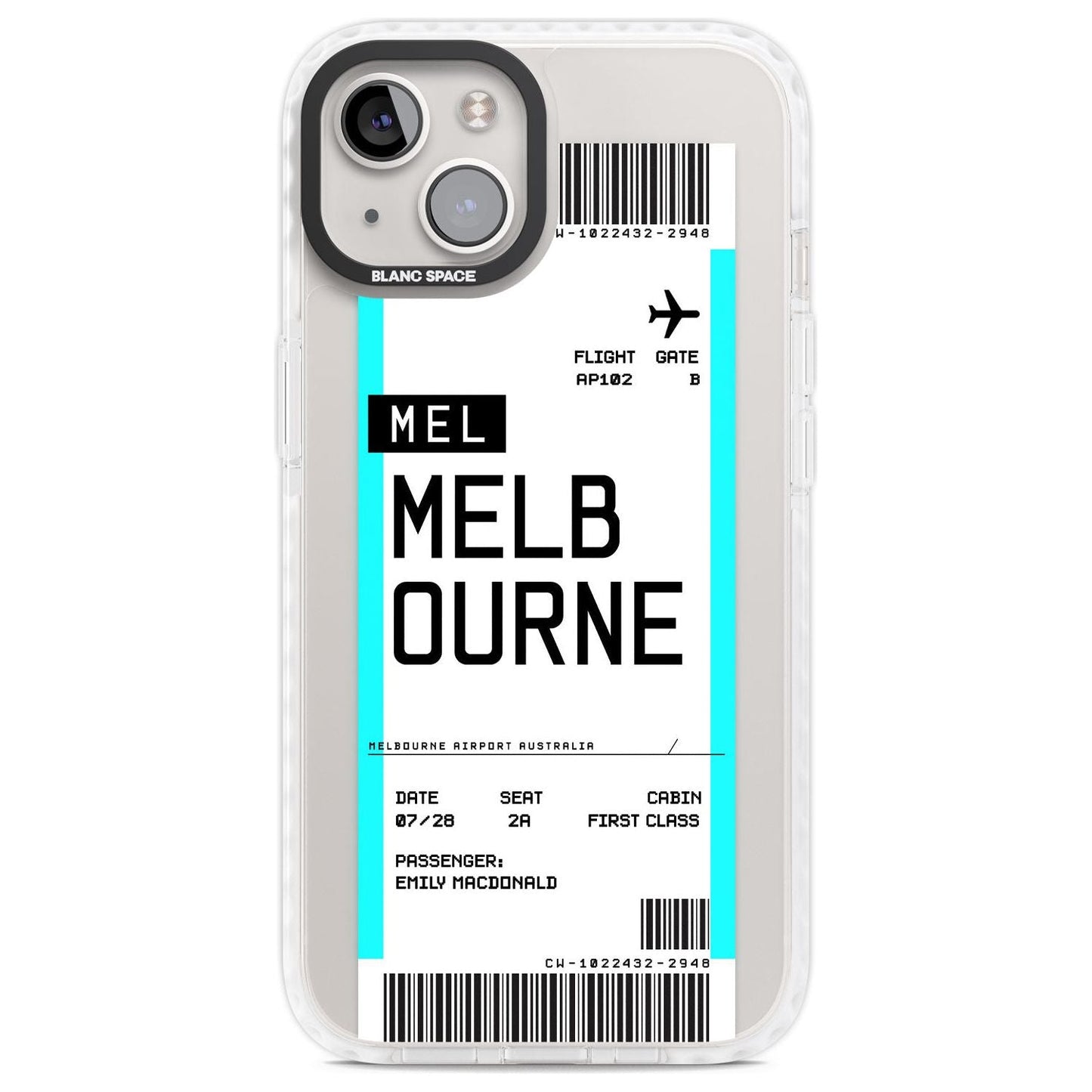 Personalised Melbourne Boarding Pass