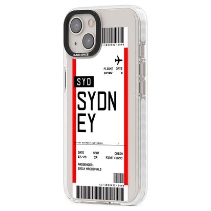 Personalised Sydney Boarding Pass