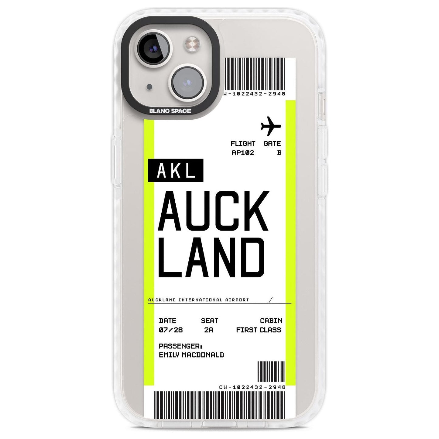 Personalised Auckland Boarding Pass