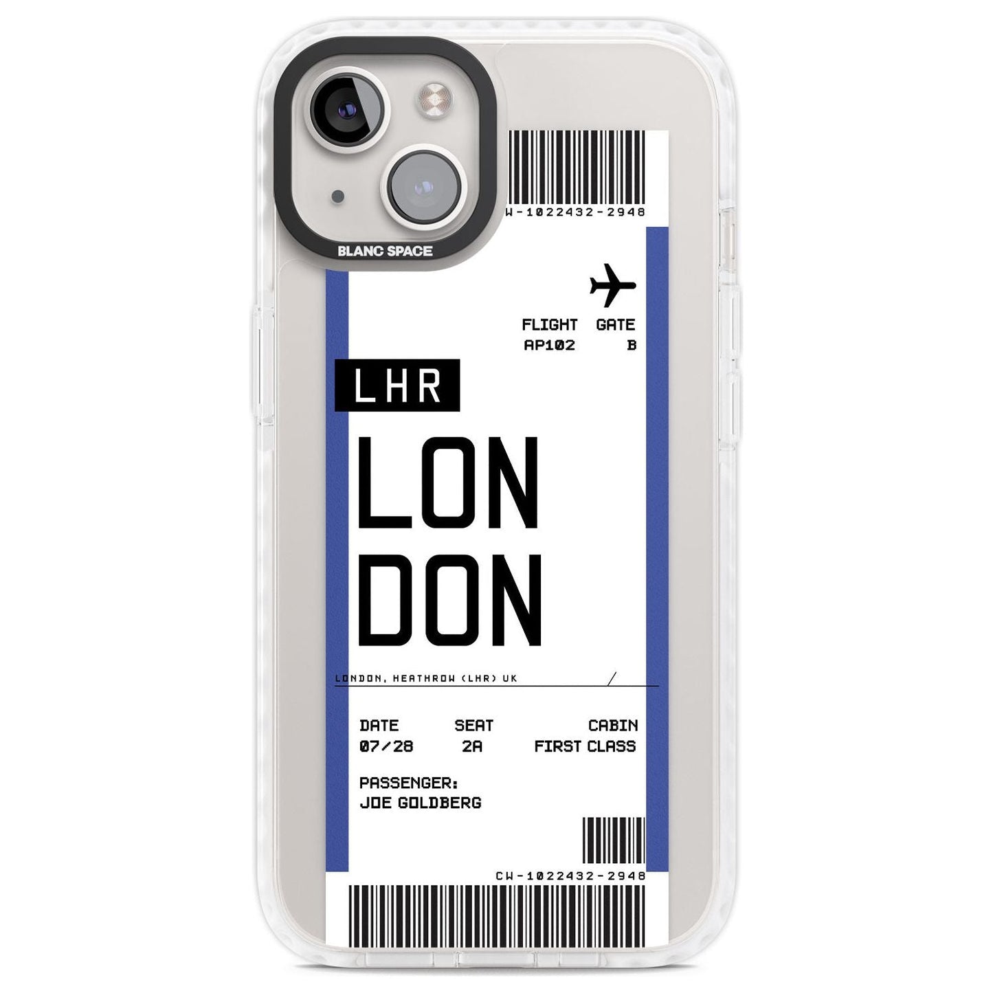Personalised London Boarding Pass