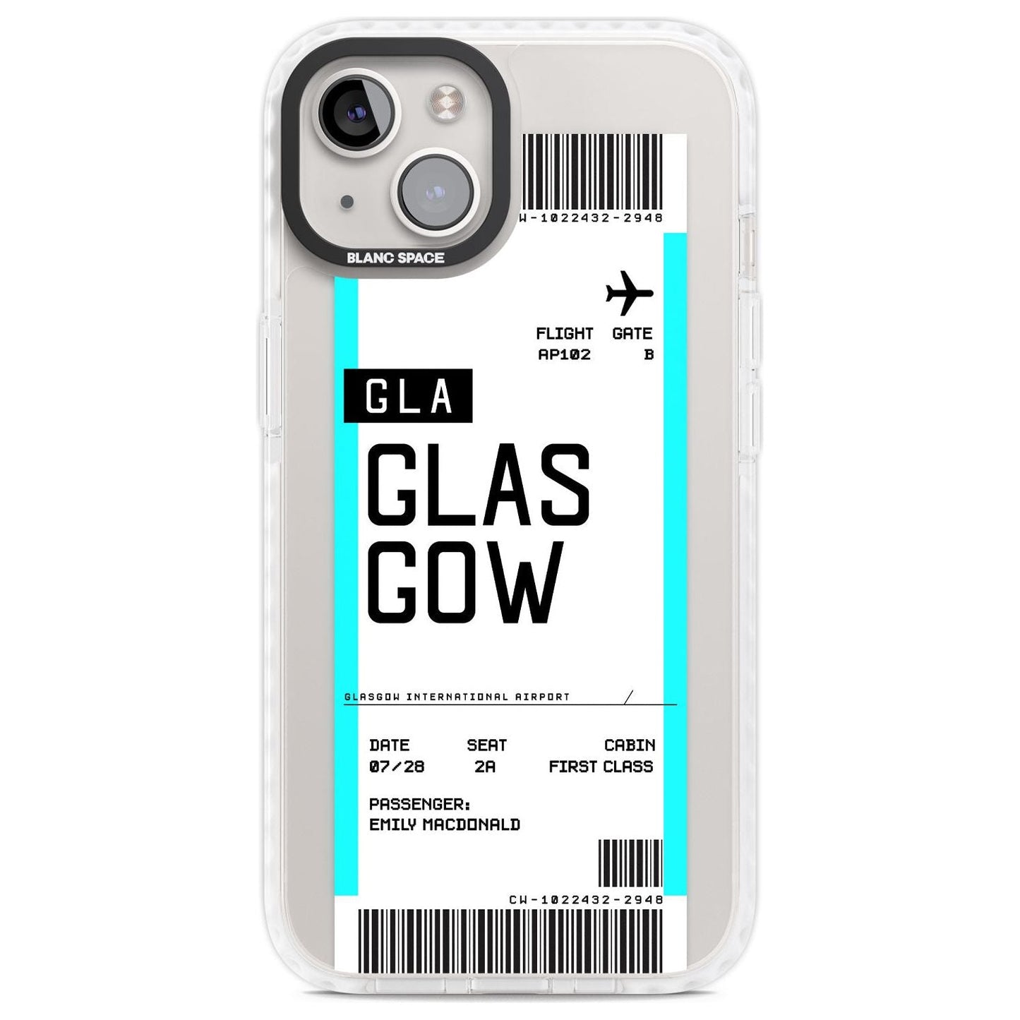 Personalised Glasgow Boarding Pass