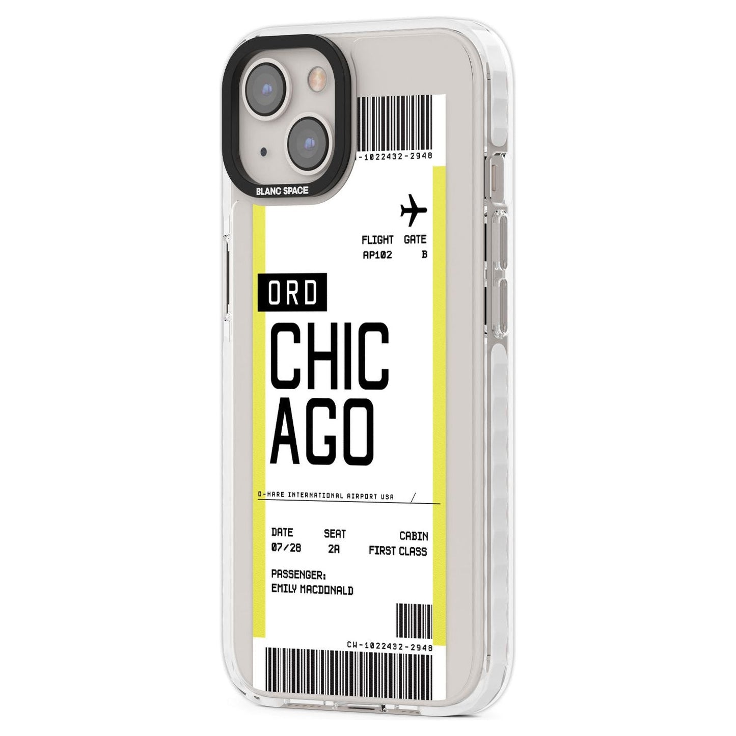 Personalised Chicago Boarding Pass