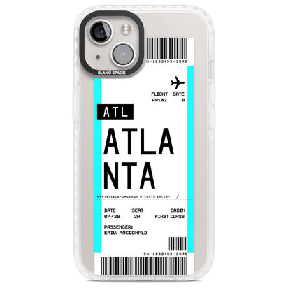 Personalisierte Atlanta-Bordkarte