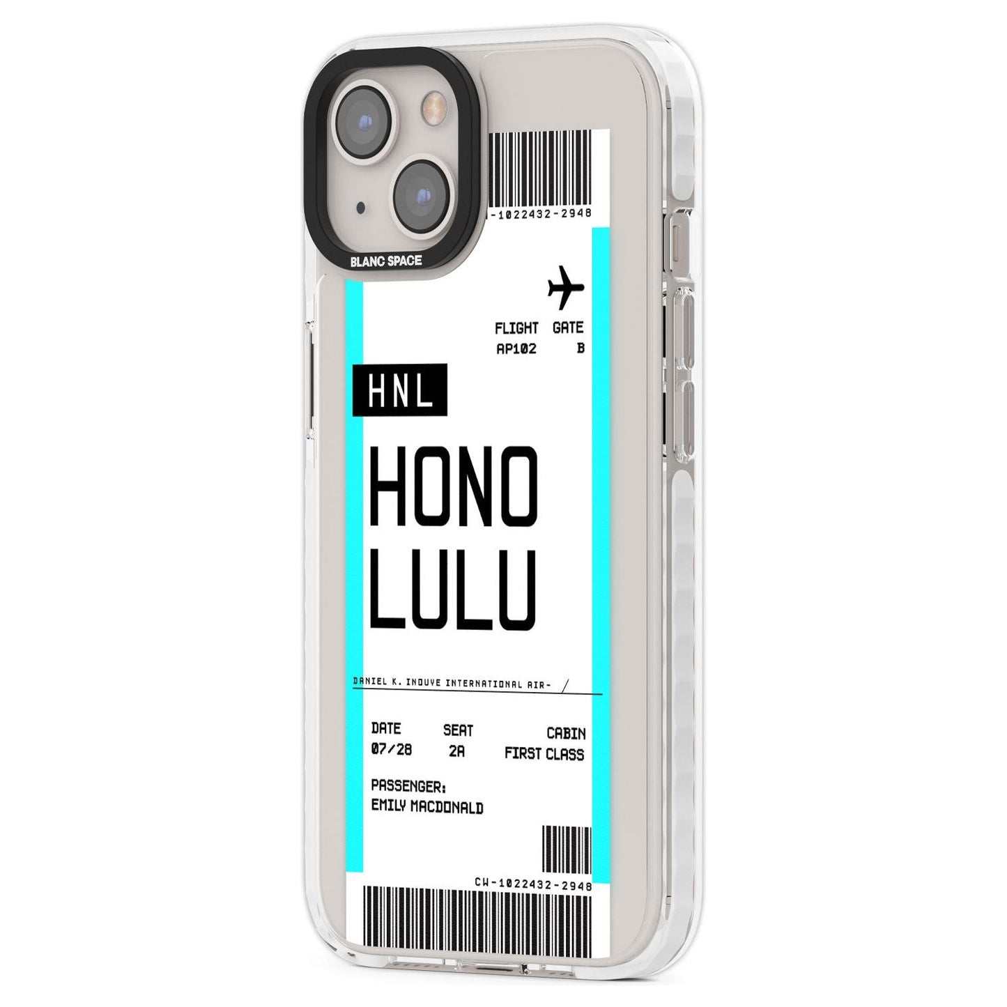 Personalised Honolulu Boarding Pass