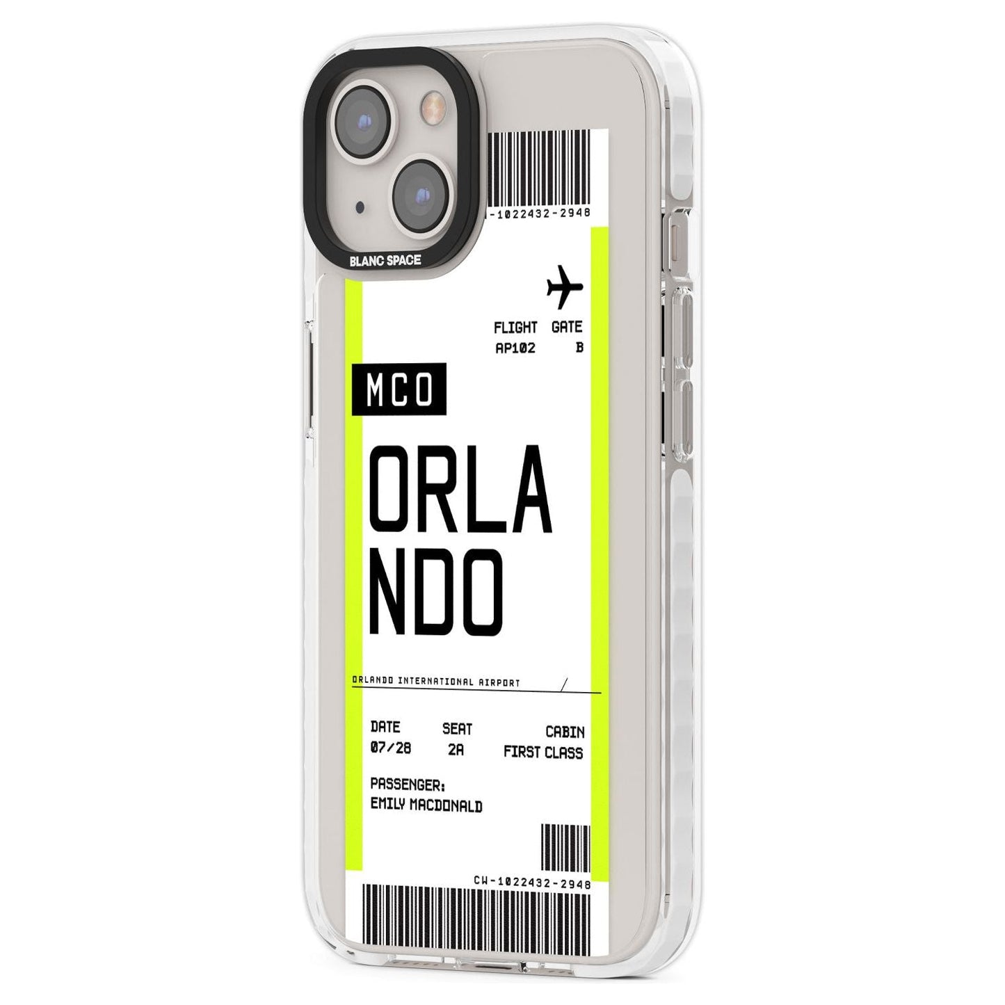 Personalised Orlando Boarding Pass