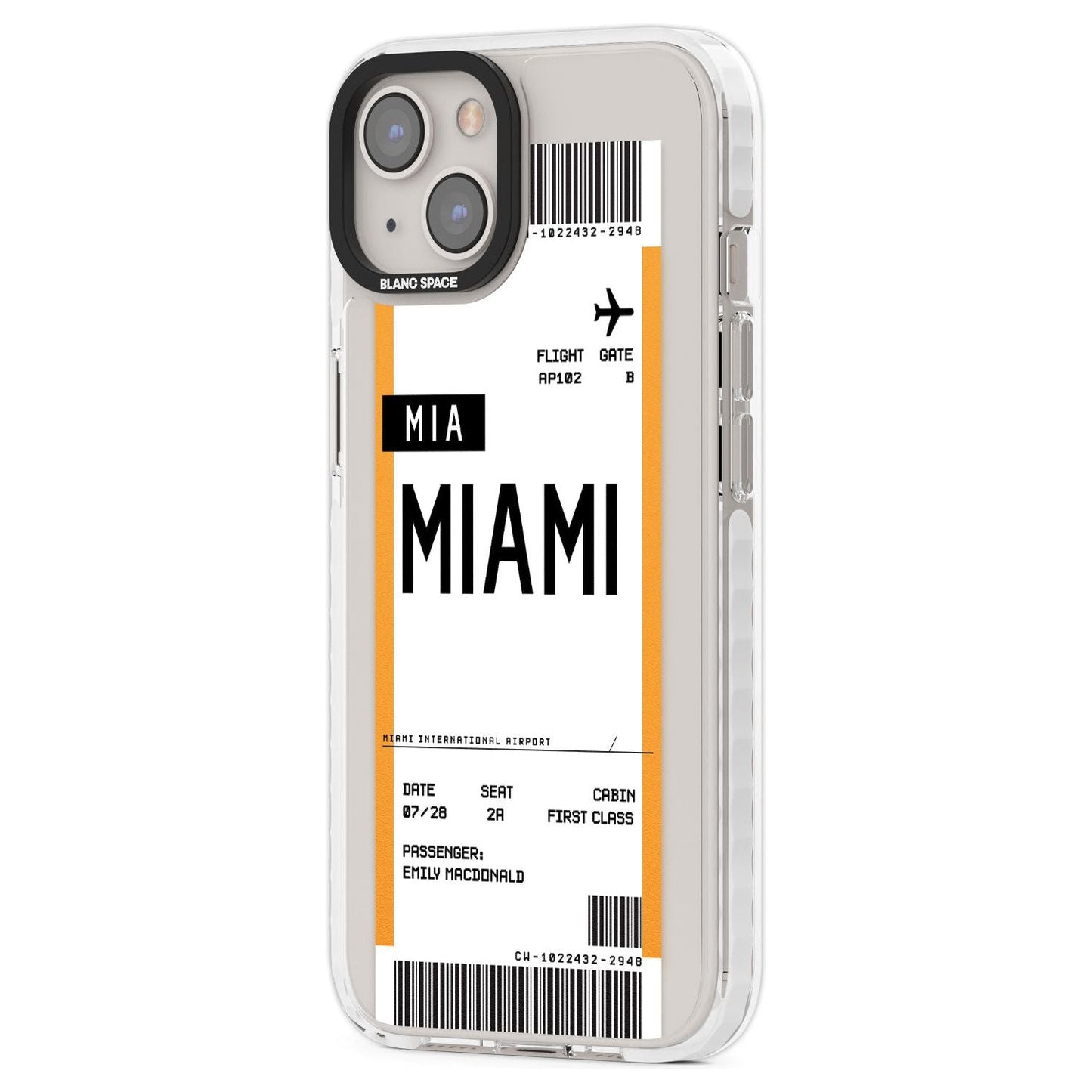 Personalised Miami Boarding Pass
