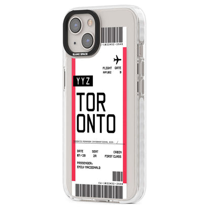 Personalised Toronto Boarding Pass