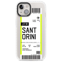 Personalisierte Bordkarte für Santorini
