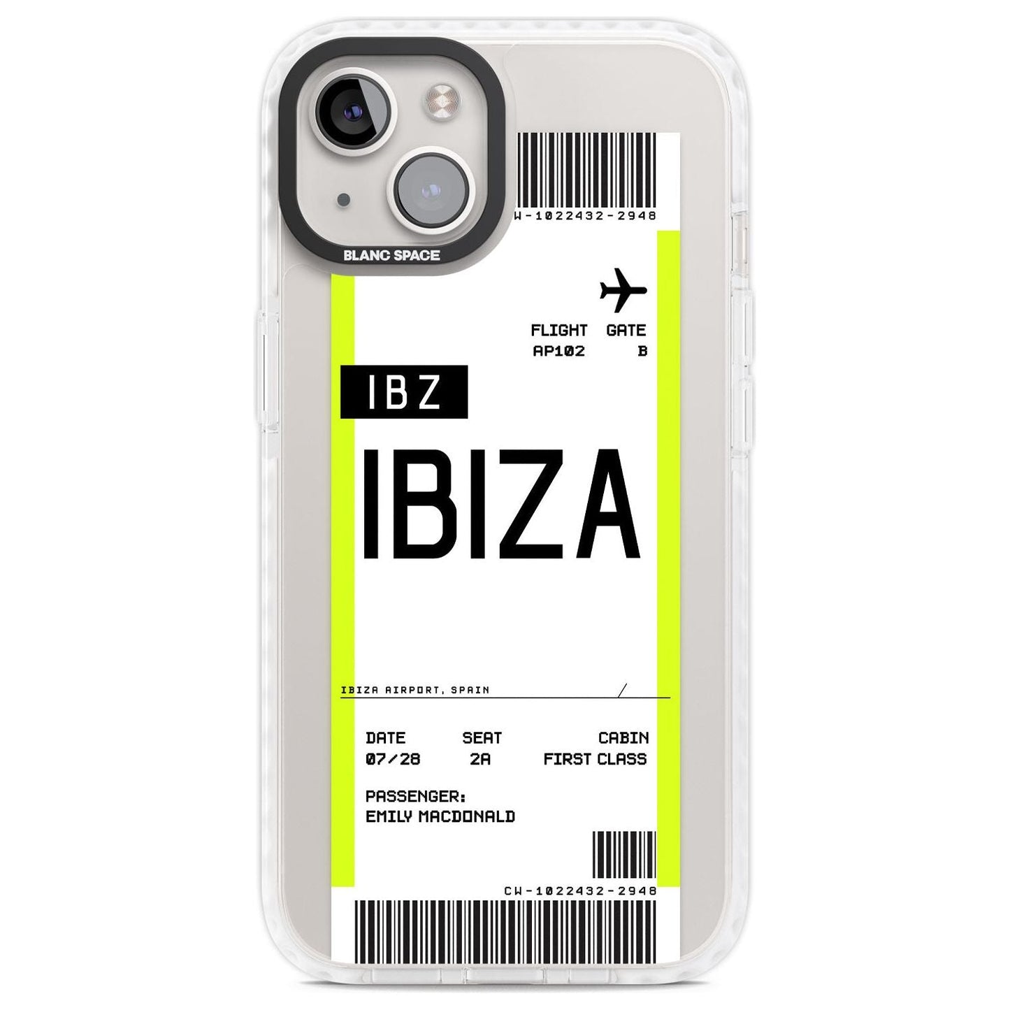 Personalised Ibiza Boarding Pass