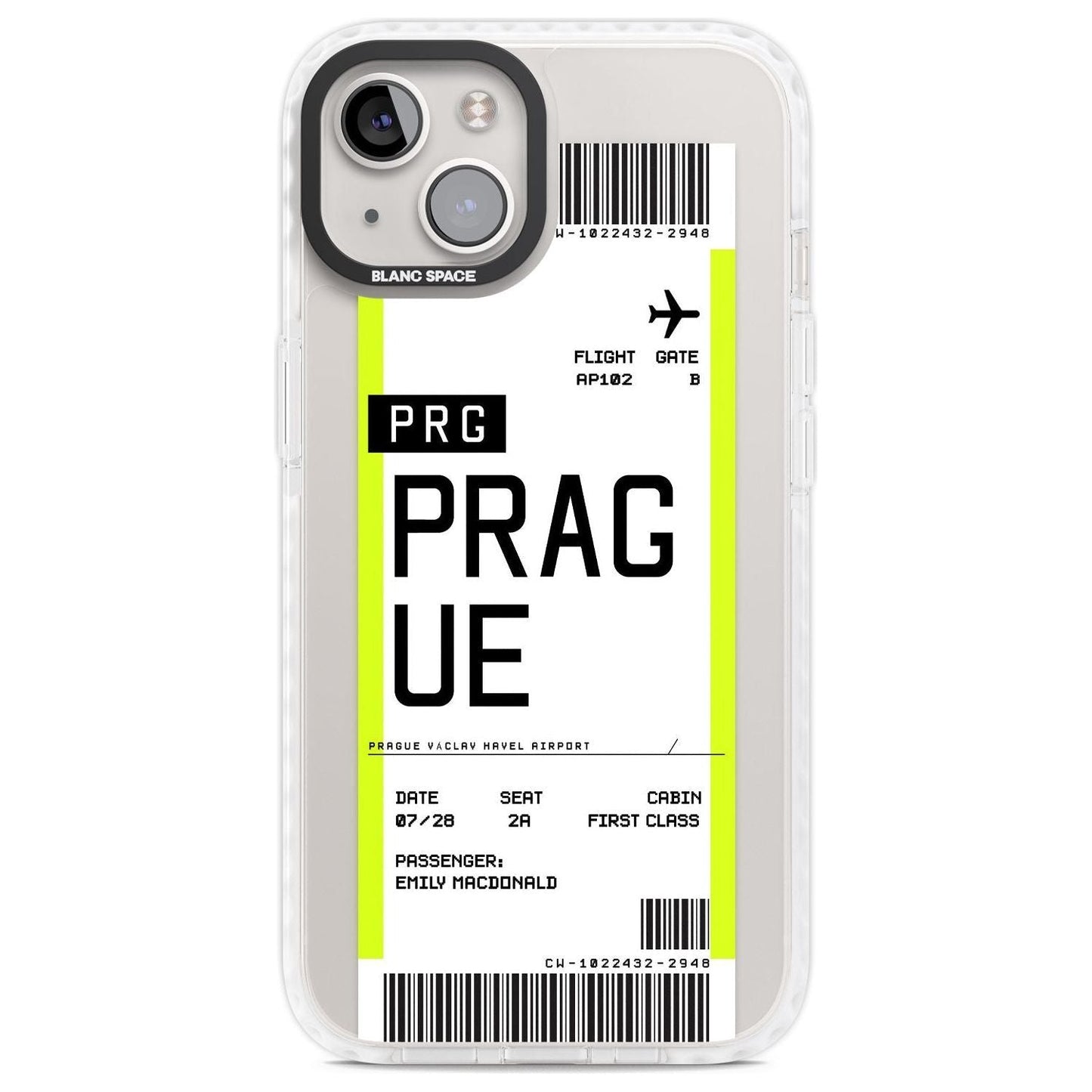 Personalised Prague Boarding Pass