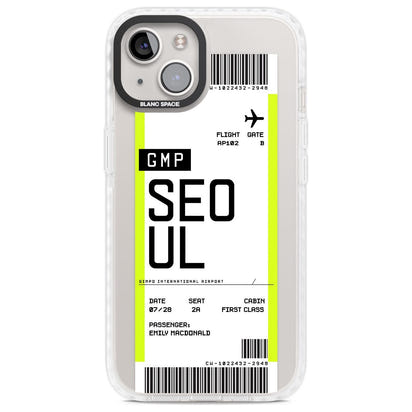 Personalised Seoul Boarding Pass