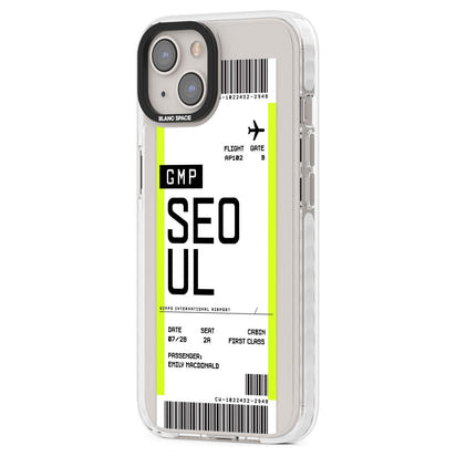 Personalised Seoul Boarding Pass