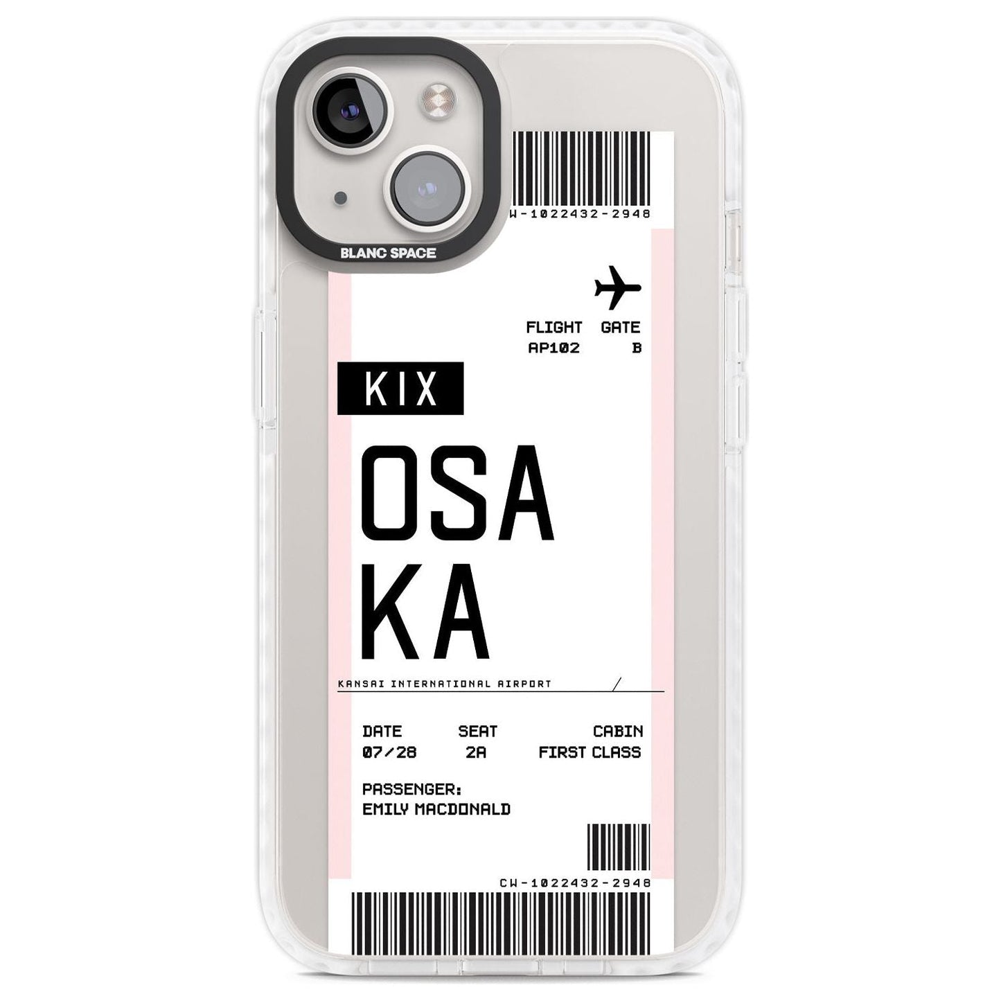 Personalised Osaka Boarding Pass