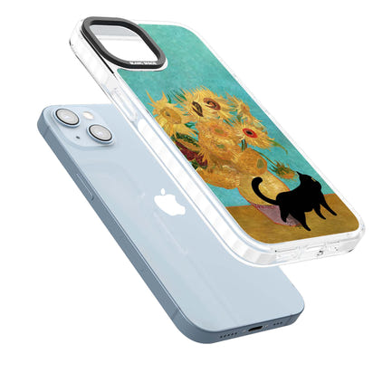 Cat with Van Gogh's Sunflowers