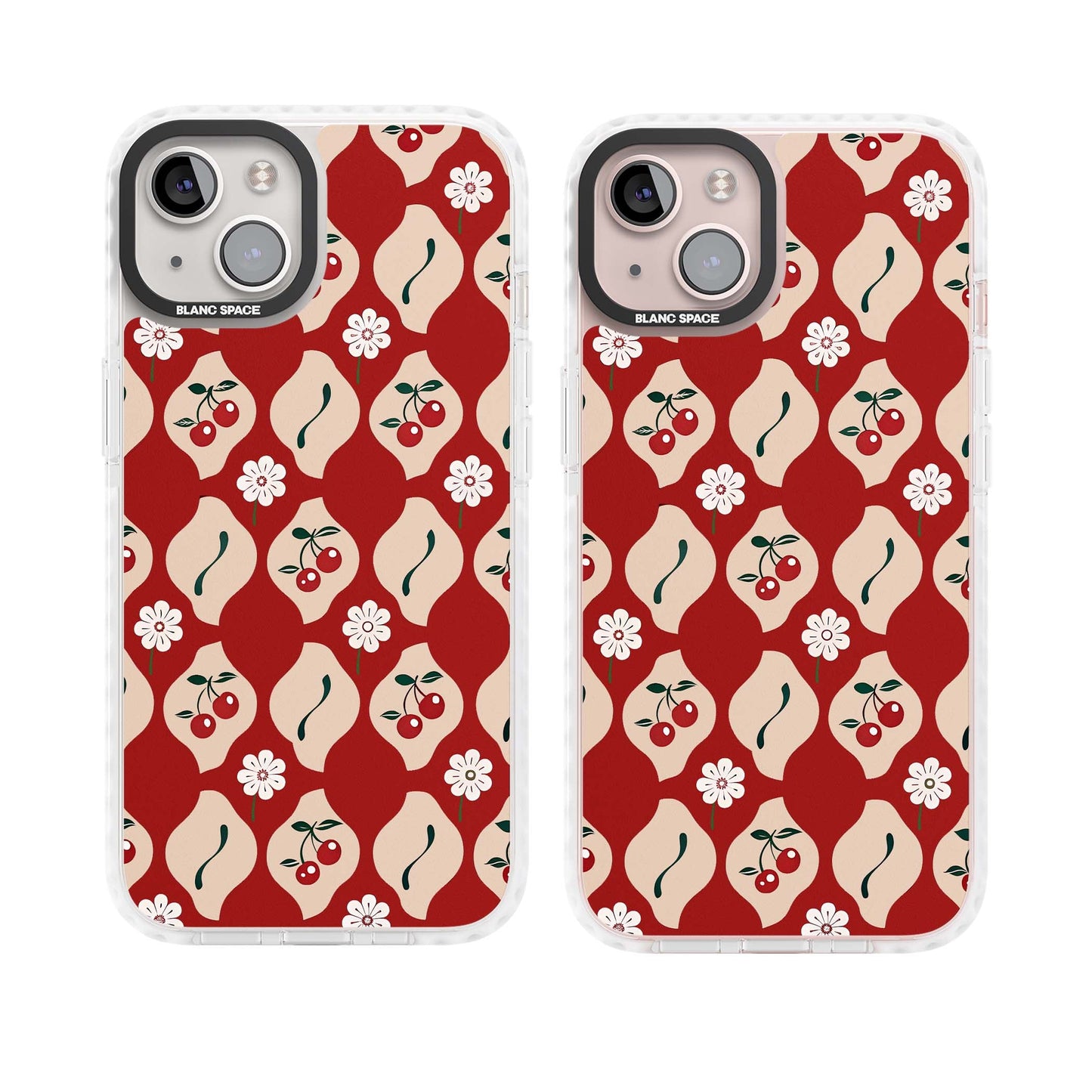 Vintage Cherry Diamond Pattern