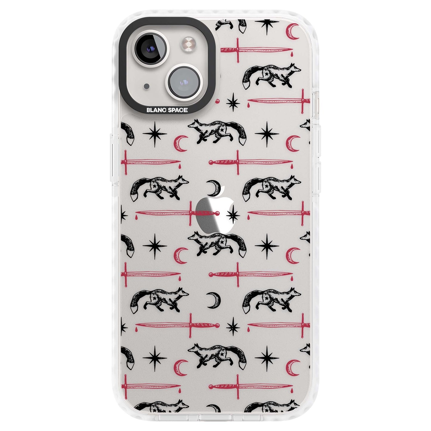 Motif renard et lame