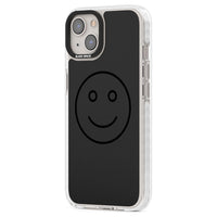 Visage souriant sombre