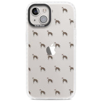 Motif de chien whippet transparent