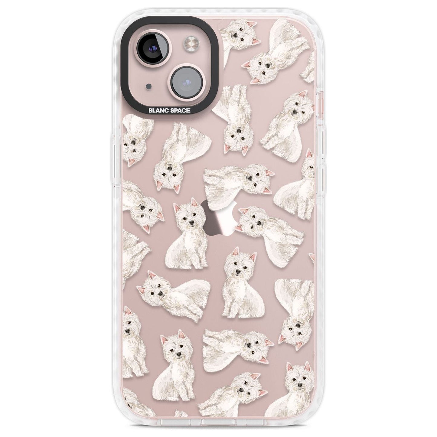 Motif de chien Westie
