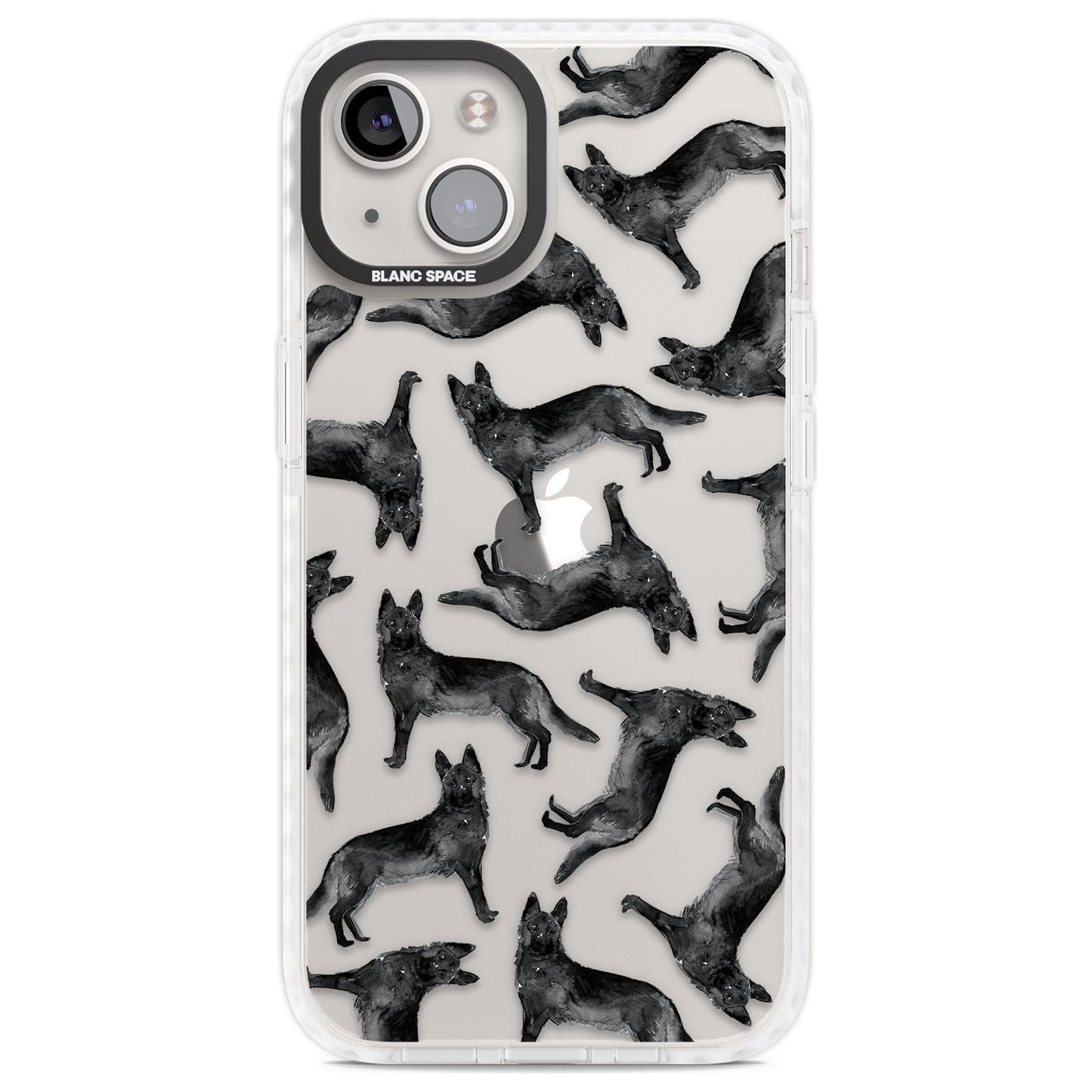 German Shepherd Pattern Black