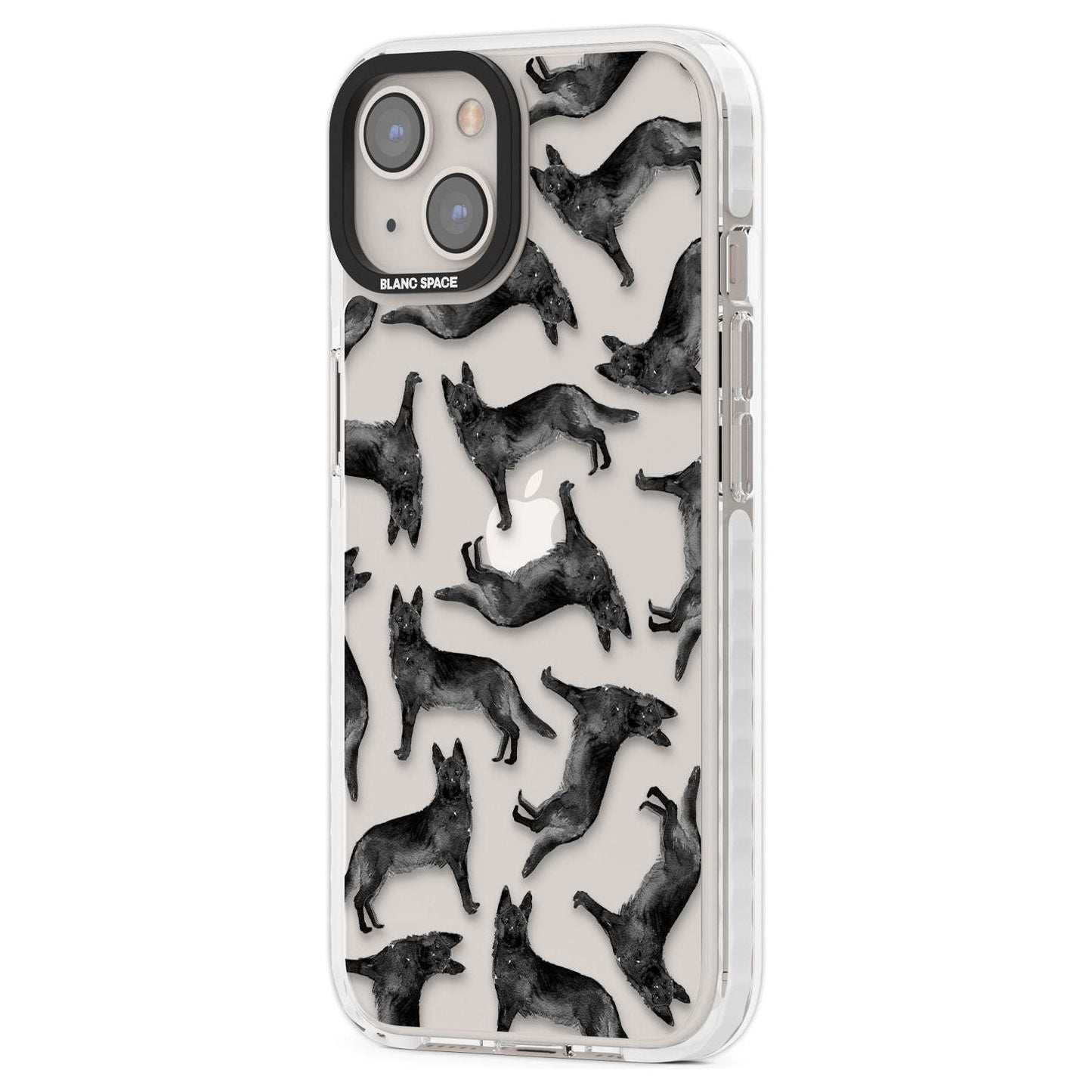 German Shepherd Pattern Black