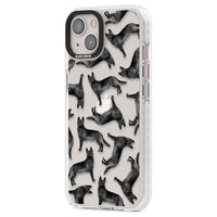 German Shepherd Pattern Black