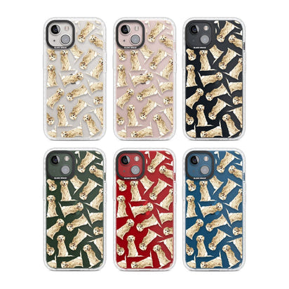 Motif aquarelle de Golden Retriever